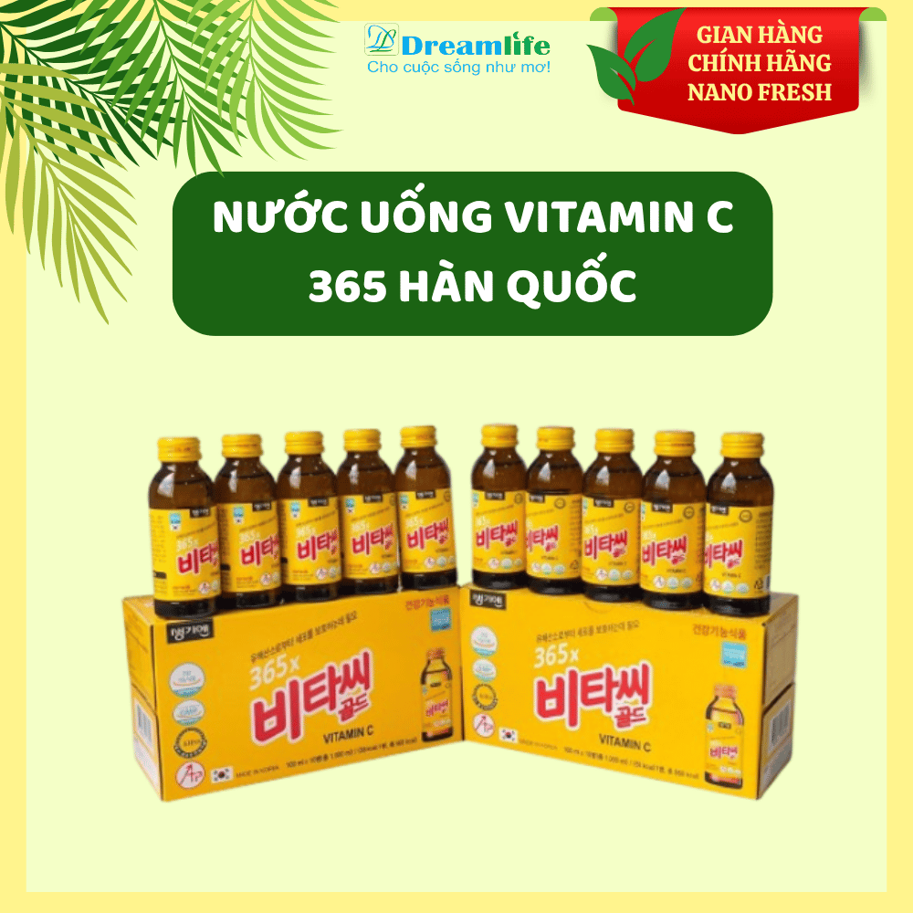 NƯỚC UỐNG VITAMIN C 365 HÀN QUỐC (Combo 100 chai)