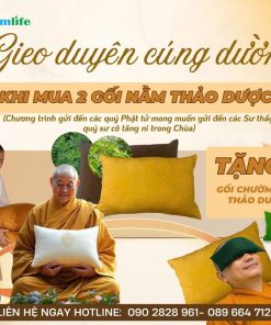 GỐI NẰM THẢO DƯỢC CHO CHÙA VÀ PHẬT TỬ - GIEO DUYÊN CÚNG DƯỜNG