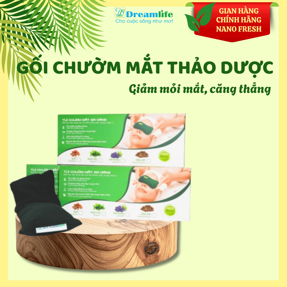Gối chườm mắt thảo dược (Thiên niên kiện/ Ngải cứu/ Quế/ Hỗn hợp)