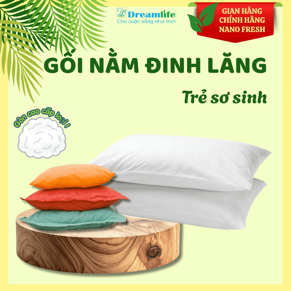 Gối nằm thảo dược cho trẻ sơ sinh (35% Đinh lăng)