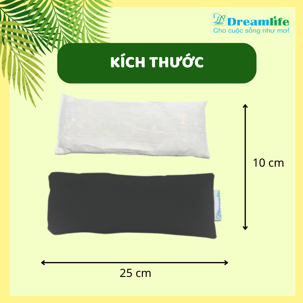 Gối chườm mắt thảo dược (Thiên niên kiện/ Ngải cứu/ Quế/ Hỗn hợp) - Ảnh 2