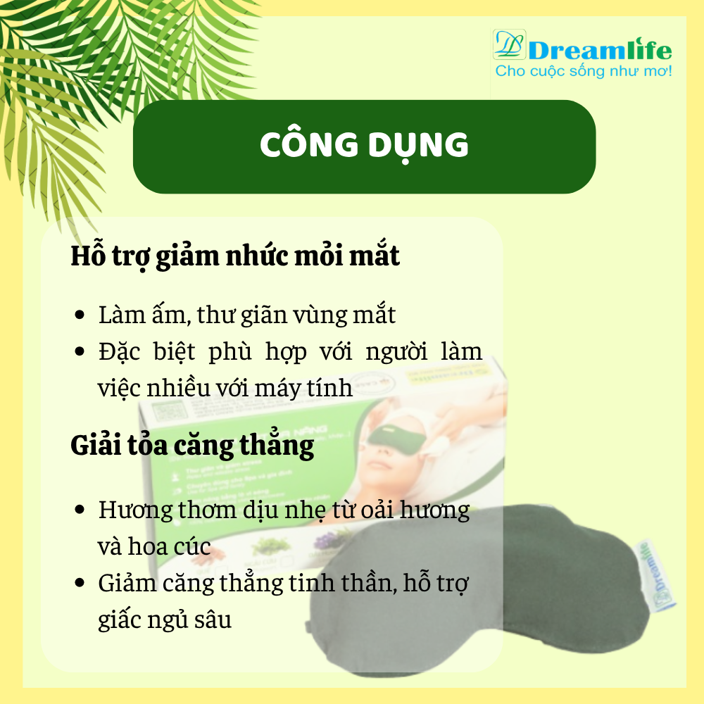 Gối chườm mắt thảo dược (Thiên niên kiện/ Ngải cứu/ Quế/ Hỗn hợp) - Ảnh 6