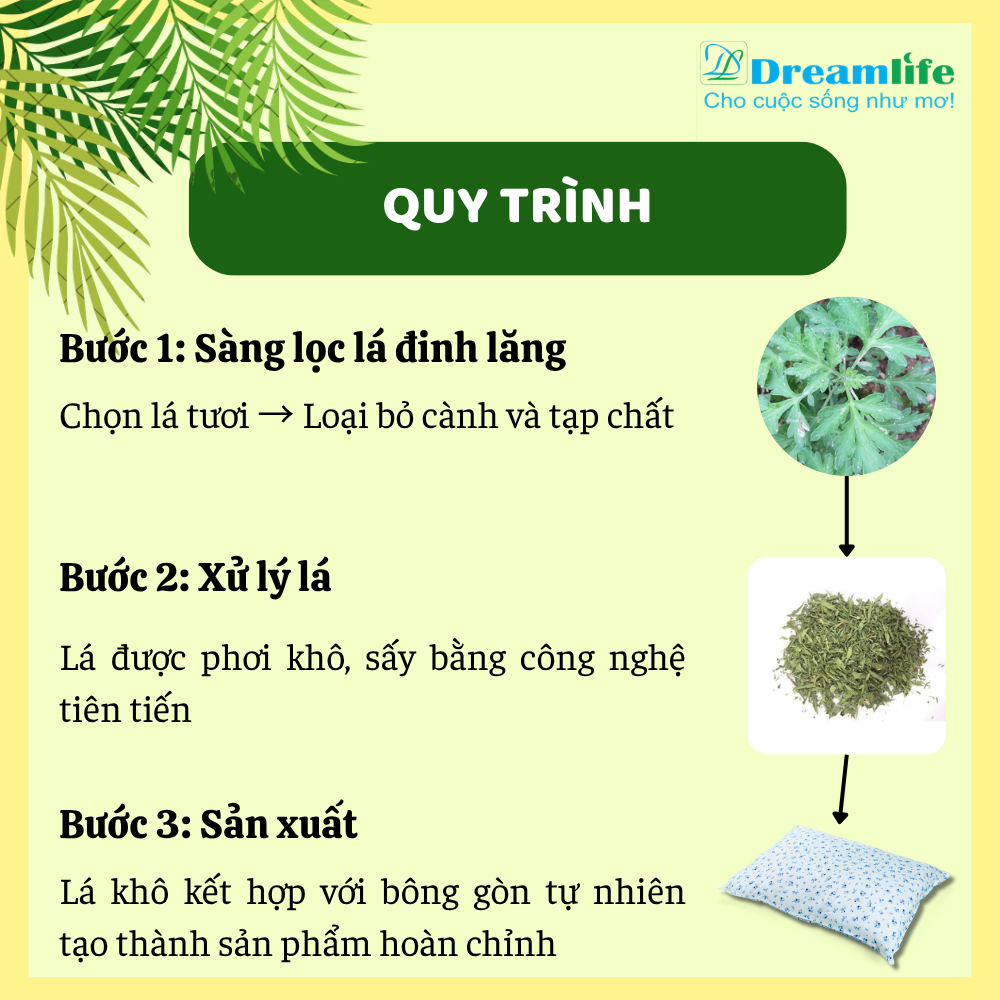 Gối nằm Đinh lăng người lớn (35% Đinh lăng) - Ảnh 4