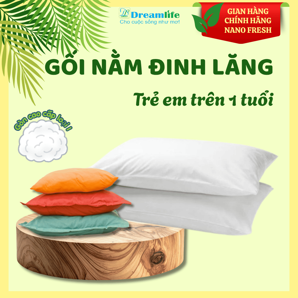 Gối nằm thảo dược cho trẻ em trên 1 tuổi (35% Đinh lăng)