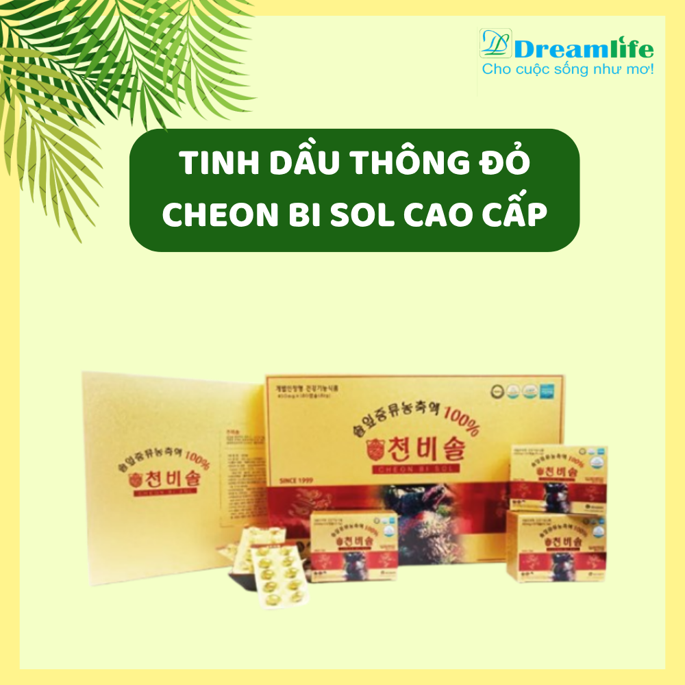 TINH DẦU THÔNG ĐỎ CHEON BI SOL CAO CẤP ( 180 VIÊN)