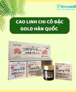 CAO LINH CHI CÔ ĐẶC GOLD HÀN QUỐC HỘP GỖ TRẮNG 3 LỌ x 120GRAM
