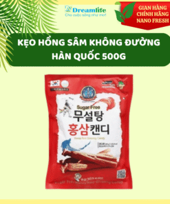 KẸO HỒNG SÂM KHÔNG ĐƯỜNG HÀN QUỐC 500G