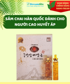 SÂM CHAI HÀN QUỐC DÀNH CHO NGƯỜI CAO HUYẾT ÁP